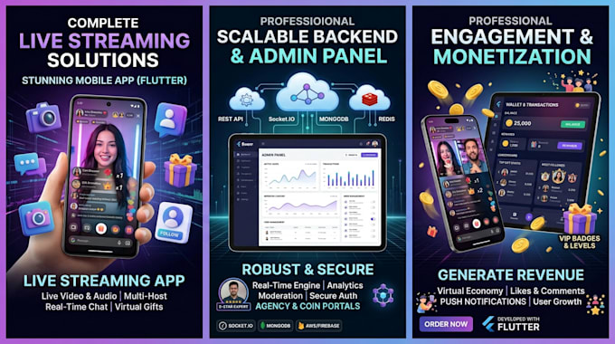 build live streaming mobile app