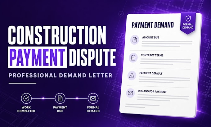 draft a professional construction payment dispute demand letter
