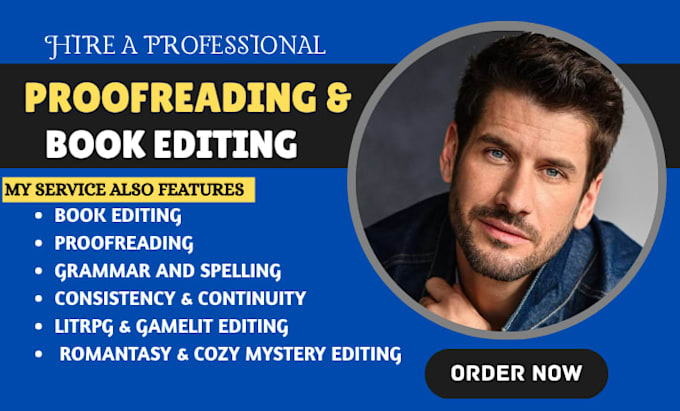 do book editing, proofreading for romantasy, cozy mystery, litrpg, gamelit
