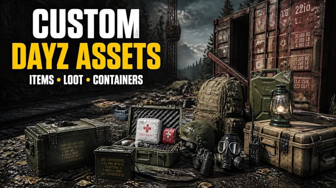 create custom dayz items, loot, containers, and interactive assets