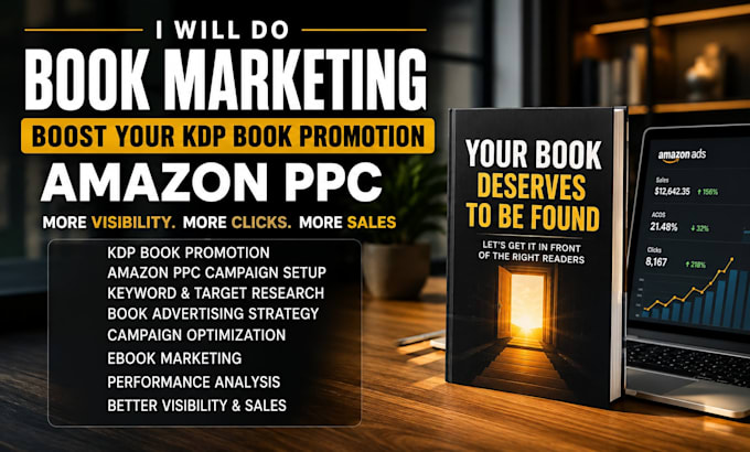 do book marketing boost , KDP book promotion, amazon ppc