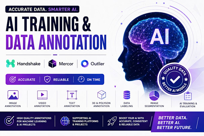 do handshake, mercor, outlier, ai training and data annotation