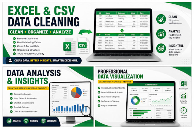 clean and analyze your excel or CSV data