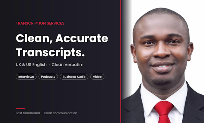 transcribe your audio or video into accurate text