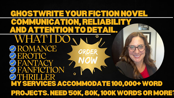 write or ghostwrite your fiction novel