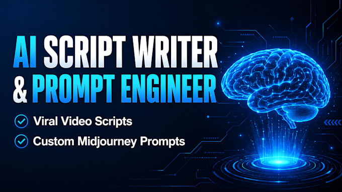 write viral ai video scripts and custom image prompts