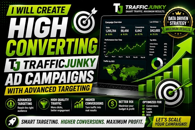 create high converting traffic junky ad campaigns with advanced targeting