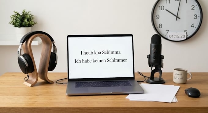 transcribe your german or english audio
