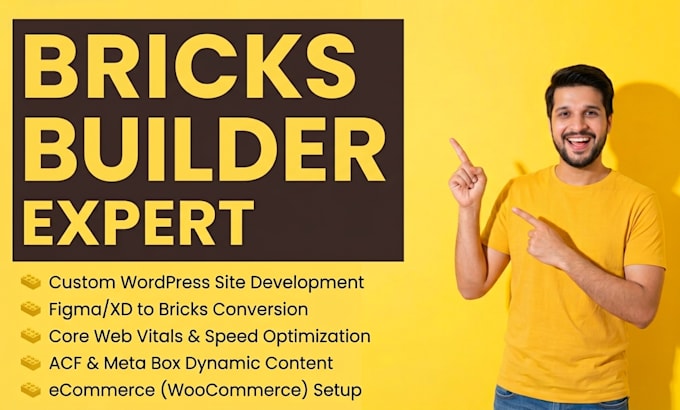 build or convert custom wordpress website using bricks builder