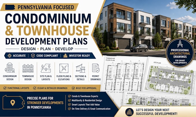 design pennsylvania condominium and townhouse development plans