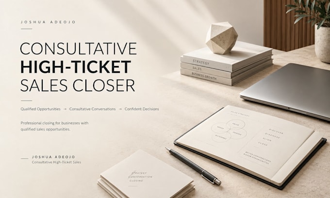 be your consultative high ticket sales closer