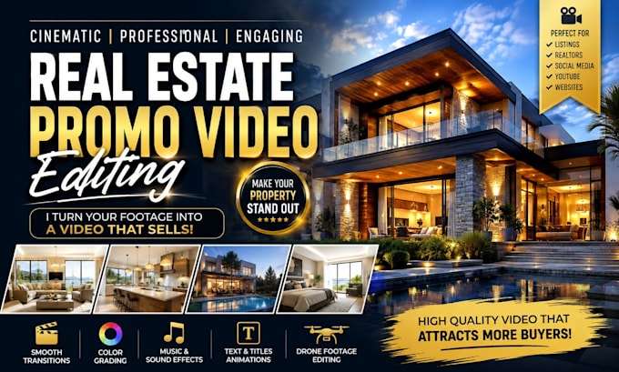 real estate promo video reel, listing video