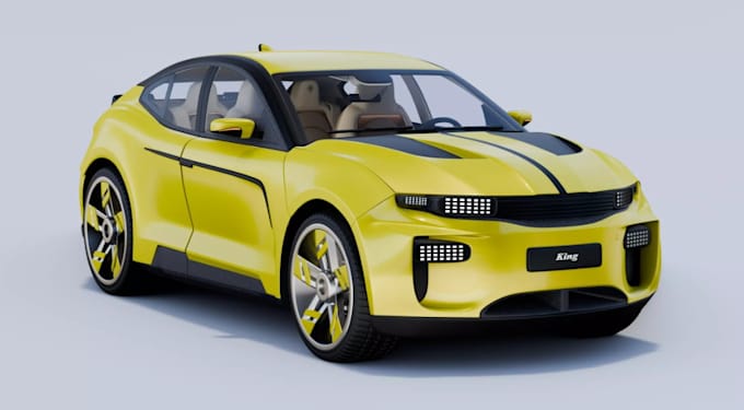 optimized car 3d model for game use, car with clean topology,blender vehicle rig