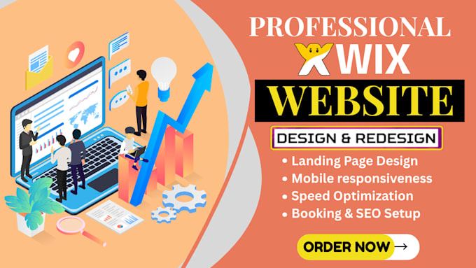 create wix website, wix website redesign wix website development