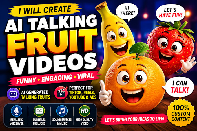 create viral ai fruit video