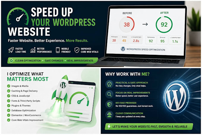 speed up and optimize your wordpress website performance