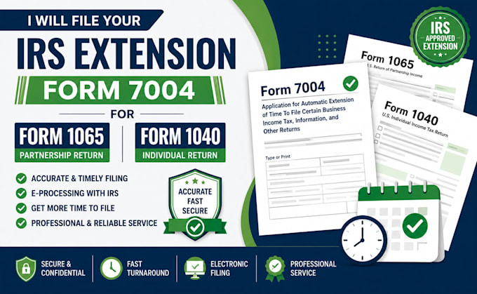 file your extension form 7004 for form 1065 form 1040