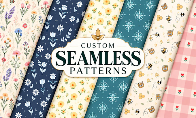 design seamless textile patterns for fabric and apparel