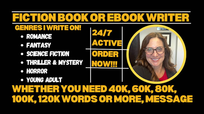 be your fiction book or ebook ghostwriter