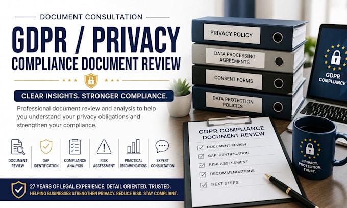 review your gdpr and privacy compliance documents