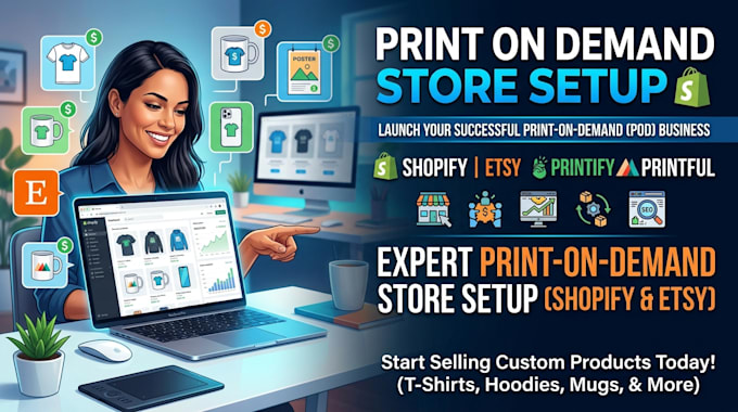 do print on demand store shopify pod store printify printful etsy pod