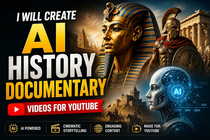 create ai history documentary videos for youtube