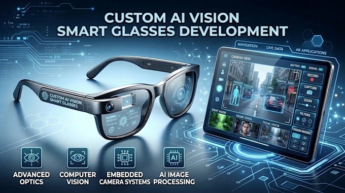 develop custom ai smart glasses for vision and camera application