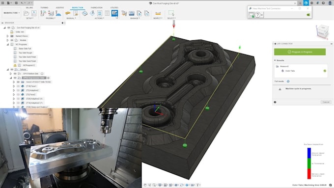 create fusion 360 cam toolpaths and cnc machining files