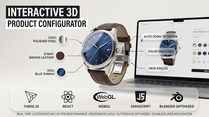 build an interactive 3d product configurator using threejs and webgl