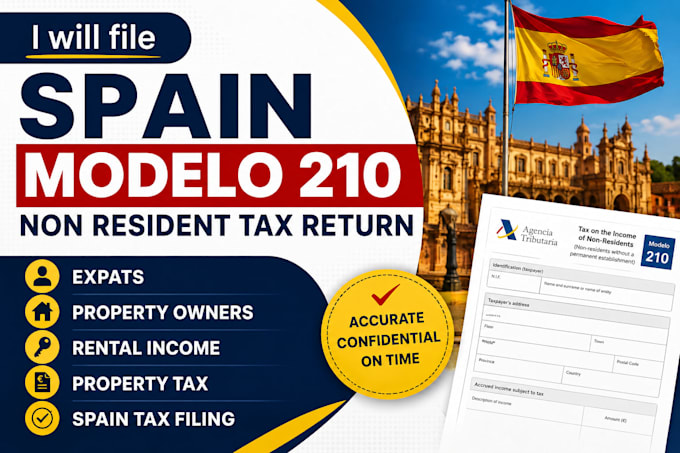 file spain modelo 210 non resident tax return
