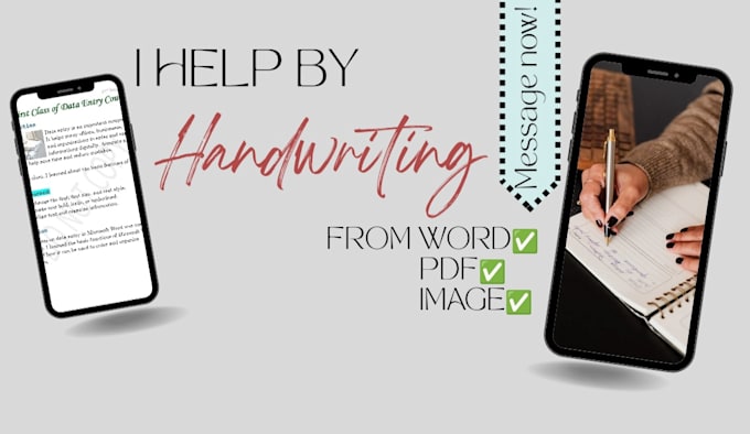 handwrite notes, letters, assignments