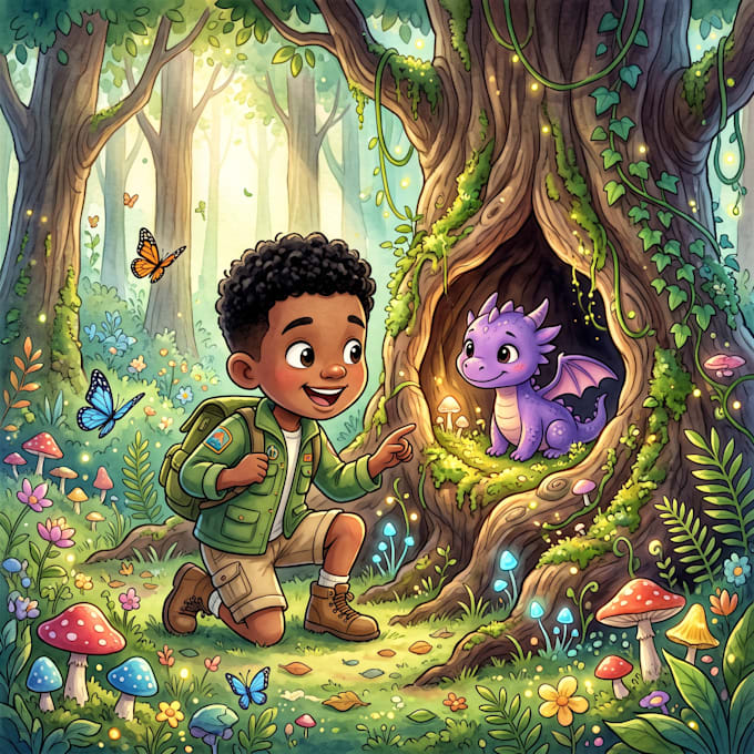 illustrate children books storybooks and watercolor art for kids
