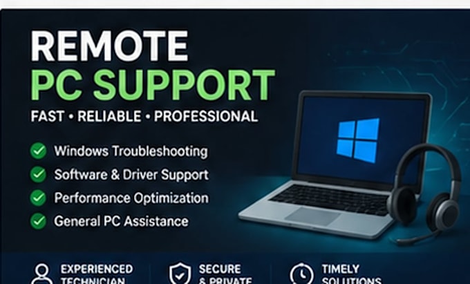 provide remote PC and windows technical support