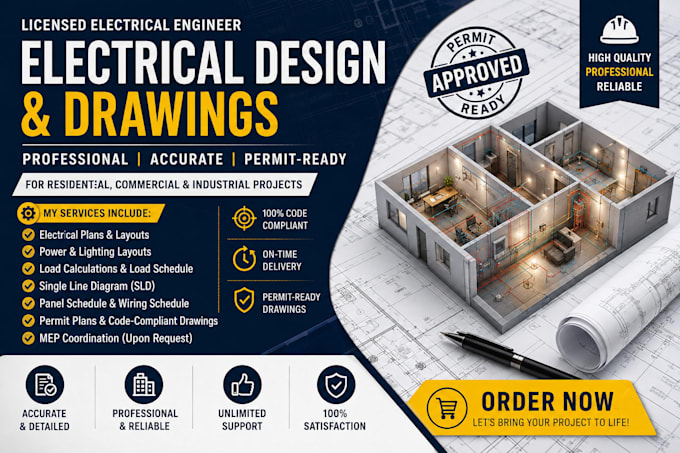 do electrical engineering designs plumbing hvac plans electrical permit drawings