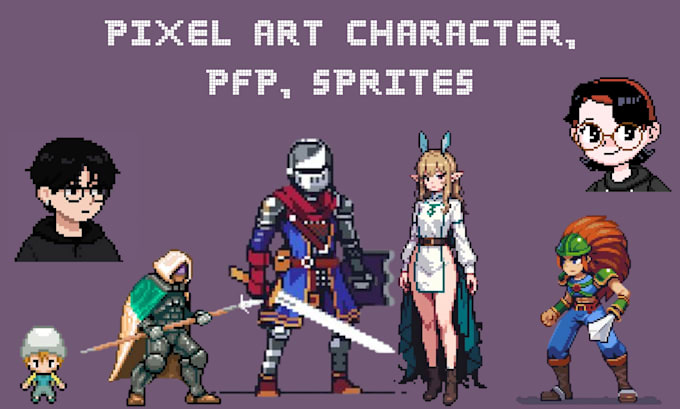 create pixel art character, sprite sheet, pixel animation, pfp, overworld sprite