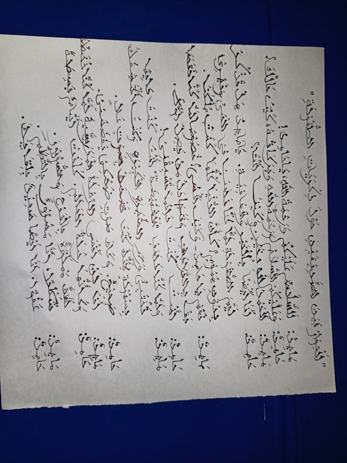 write anything in my neat and clean arabic writing