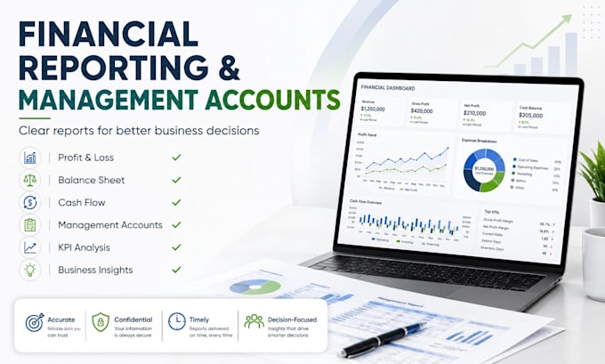prepare financial reports and management accounts