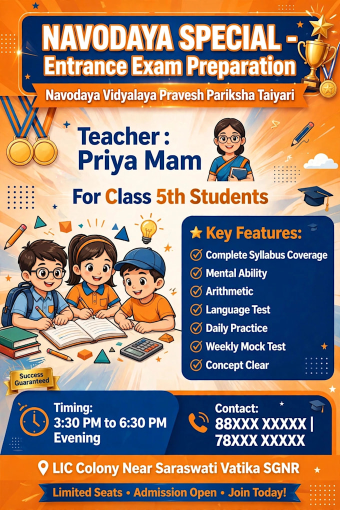 design eye catching business flyers, tuition posters and school banners