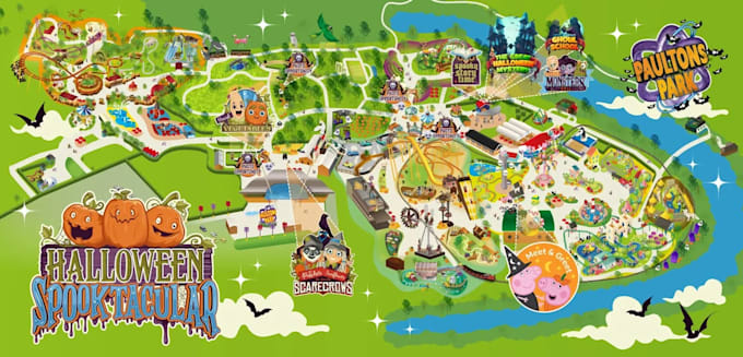 design festival maps, vector map illustrations, event maps