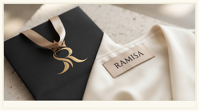 premium brand identity with logo and guidelines