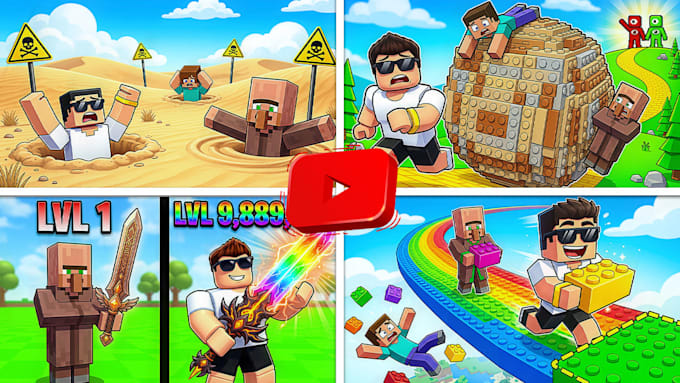 roblox youtube thumbnail design 24 hour delivery