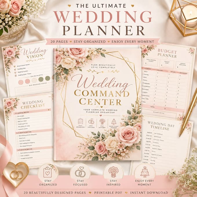 design beautiful custom printable planners and trackers