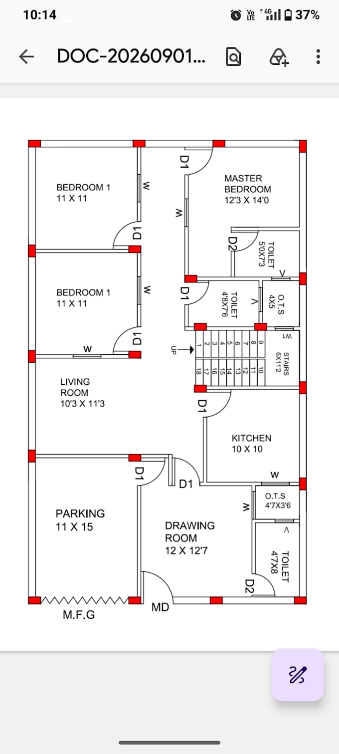 professional 2d autocad floor plan design and drafting