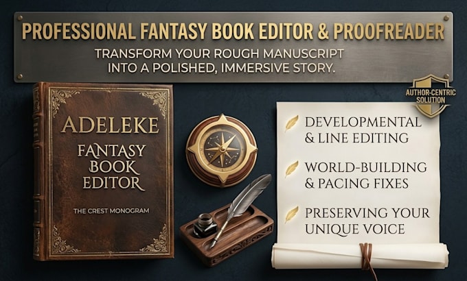 be your fantasy book editor and proofreader