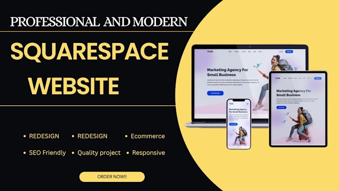 design or redesign a responsive squarespace business website sqaurespace