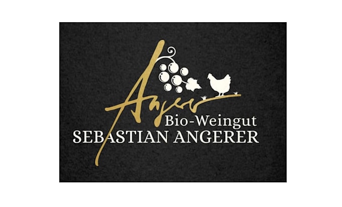 make chicken inspired winery logo for embroidery