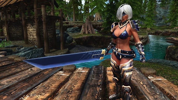 create weapons, armor for skyrim se ae mods or fallout 4, ffxiv mod