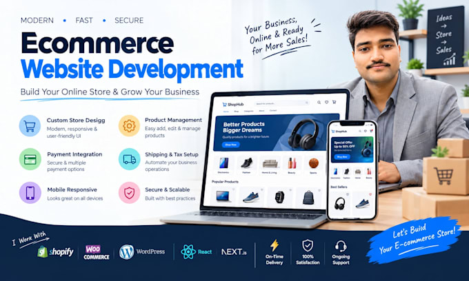 build a modern responsive ecommerce website