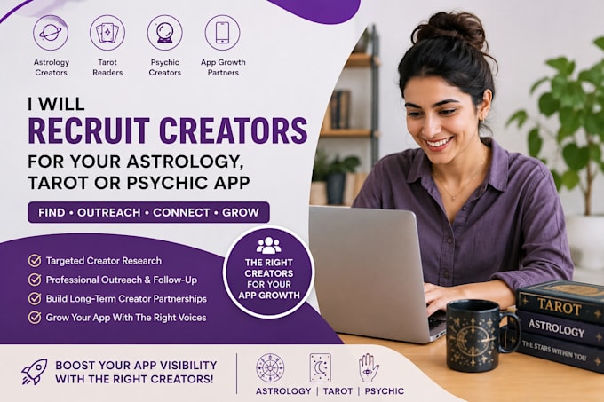 recruit creators for your astrology, tarot or psychic app