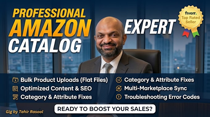 fix amazon listing errors, catalog issues, variations, and brand approval